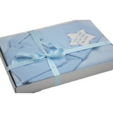 Personalised Baby Boy’s Star Applique Blanket and Vest Boxed Gift Set